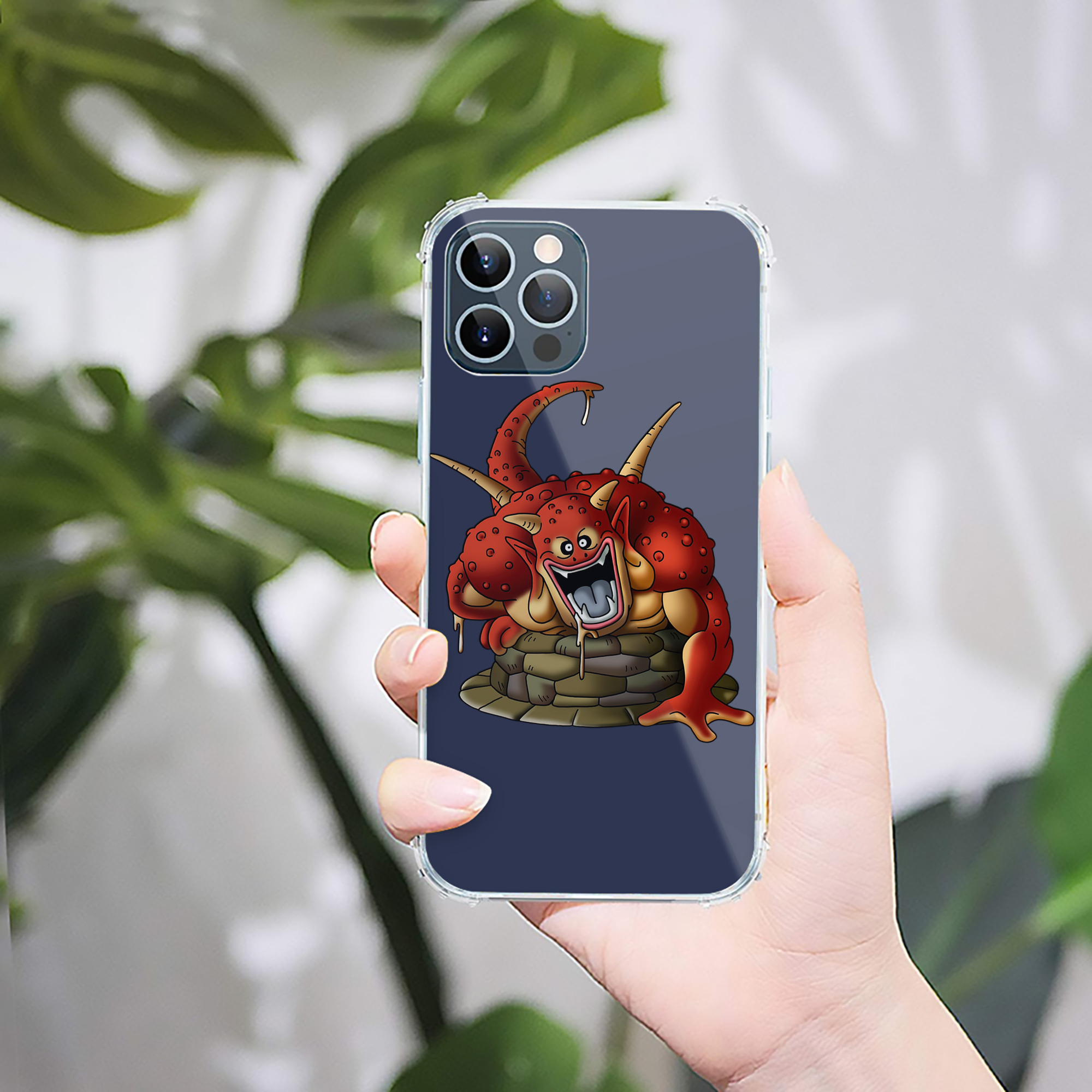 （画像用） ドラゴンクエスト Doragon Kuesuto Dragon Quest 【iPhone 12シリーズ対応】透明スマホケース（クリアソフトケース）